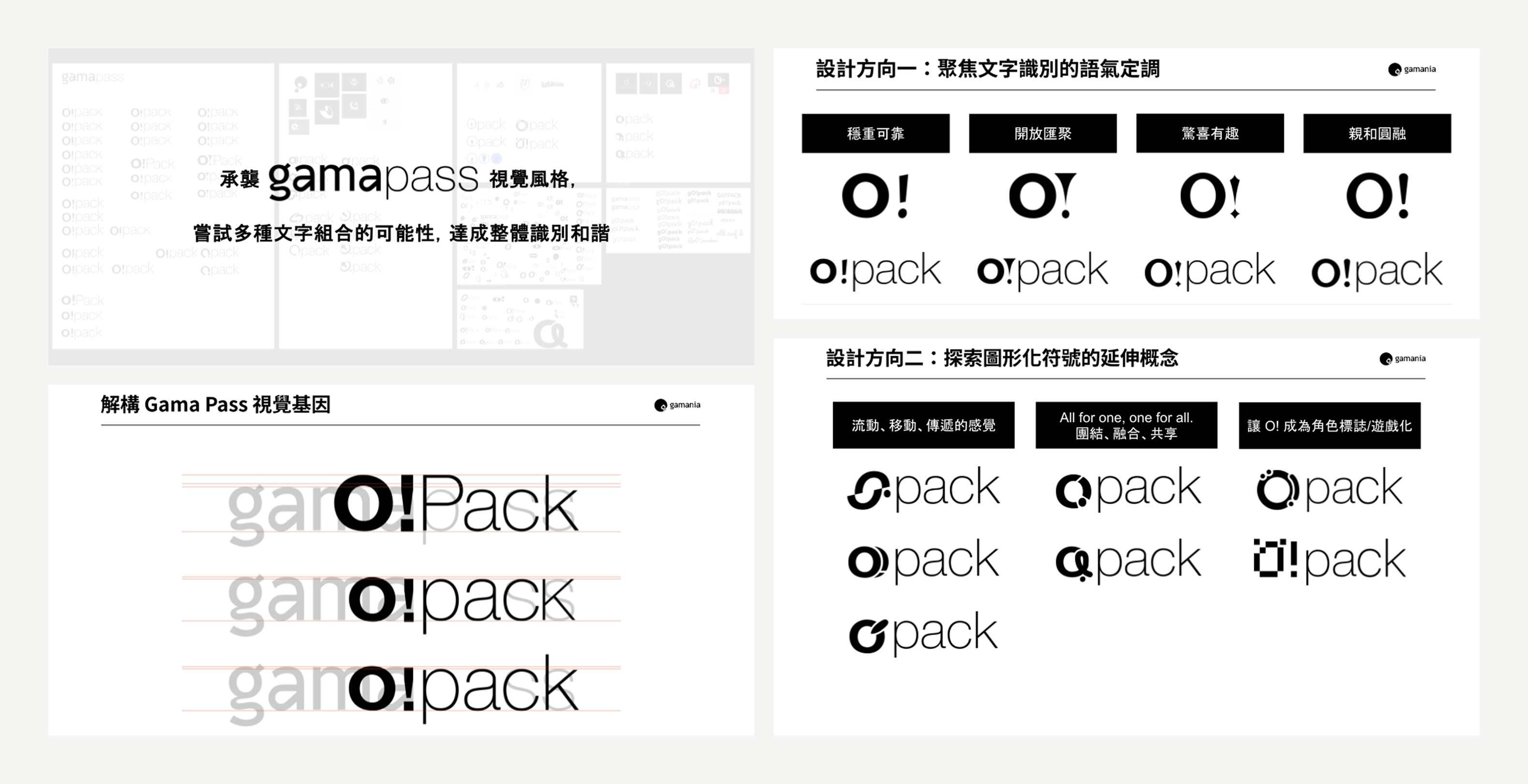 O!Pack 從 Gama Pass 視覺基因到文字識別方向的解構與設計